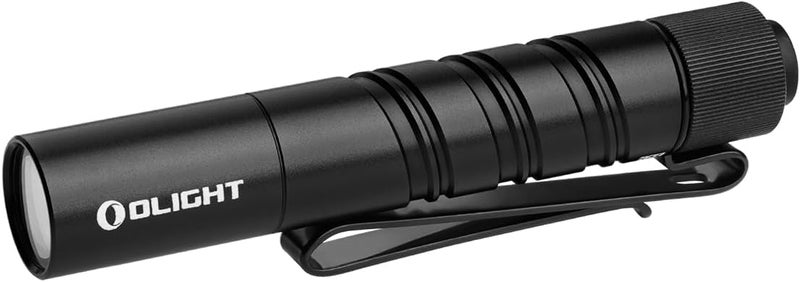 OLIGHT I3T 2 EOS Pocket EDC Flashlight, 200 Lumens Compact Bright Handheld Flash Lights, Dual-Output Tail Switch with AAA Battery and Two-Way Pocket Clip for Camping and Hiking (Black) - Image 1
